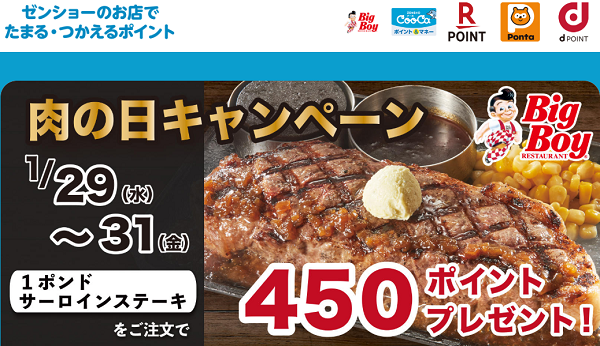肉の日キャンペーン｜ビッグボーイ