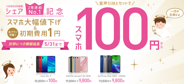 2年連続シェアNo.1記念キャンペーン | IIJmio
