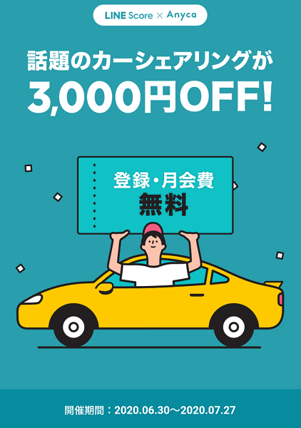 Anycaのクーポン｜LINEスコア