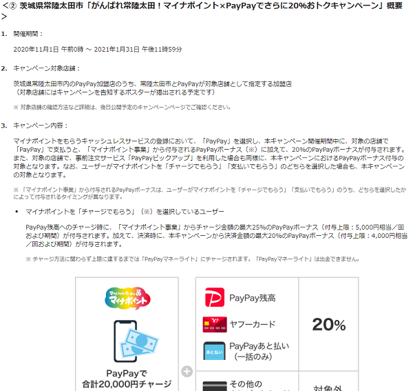 がんばれ常陸太田！マイナポイント×PayPayでさらに20％おトクキャンペーン