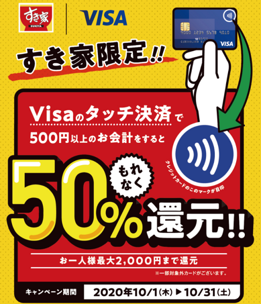50%還元キャンペーン｜すき家
