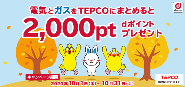 TEPCOでまとめてポイントキャンペーン｜東京電力エナジーパートナー