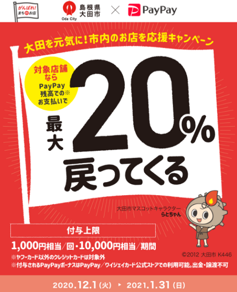 大田を元気に！市内のお店を応援キャンペーン｜PayPay