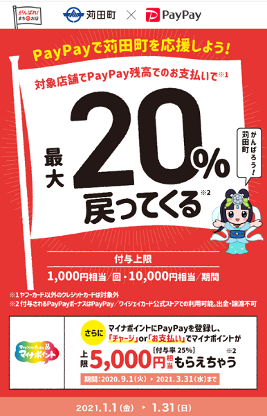 買い物が応援になる！苅田町でPayPay使って最大20％戻ってくるキャンペーン｜PayPay