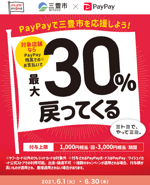 ミトヨで、買ってミヨ。 スマホ決済で最大30%戻ってくるキャンペーン｜PayPay