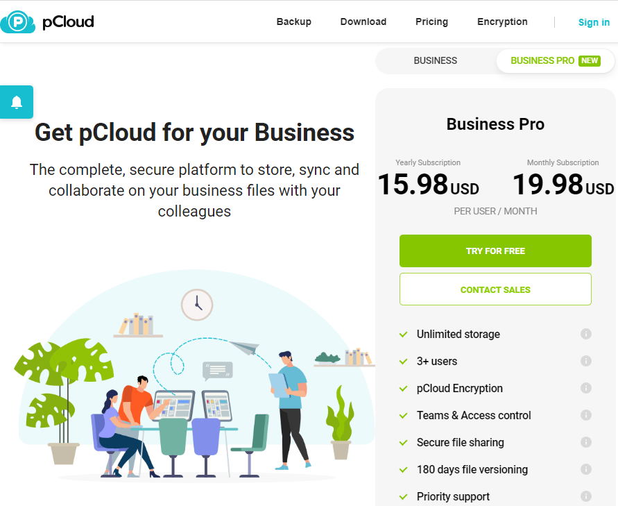 pCloud - Best Cloud Storage for Business