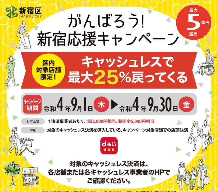 がんばろう！新宿応援キャンペーン | d払い
