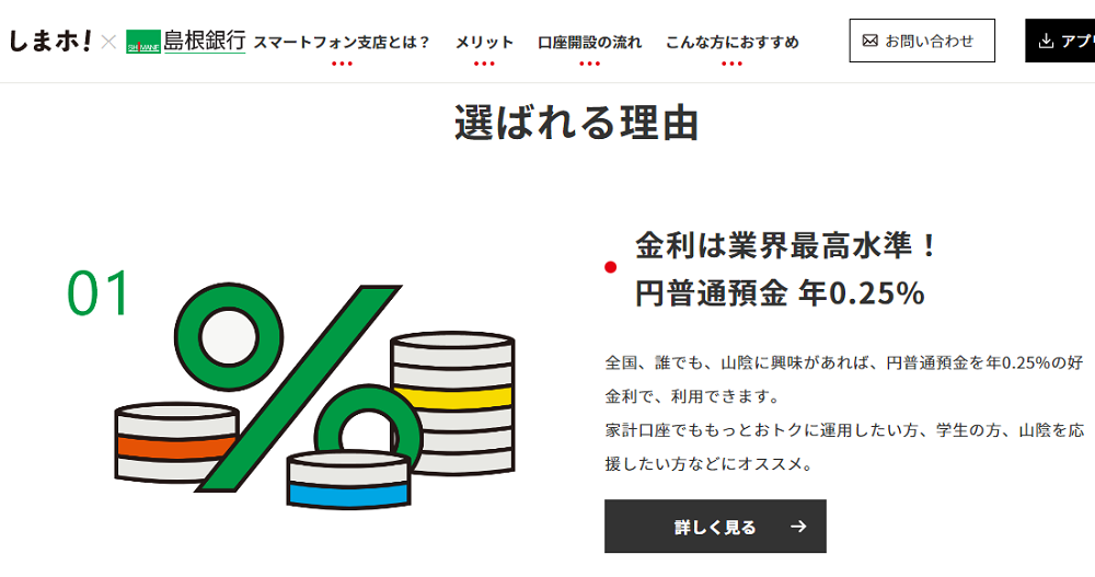 島根銀行スマートフォン支店「しまホ！」