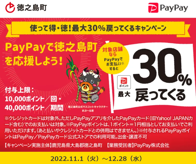 使って得・徳！最大30％戻ってくるキャンペーン｜PayPay