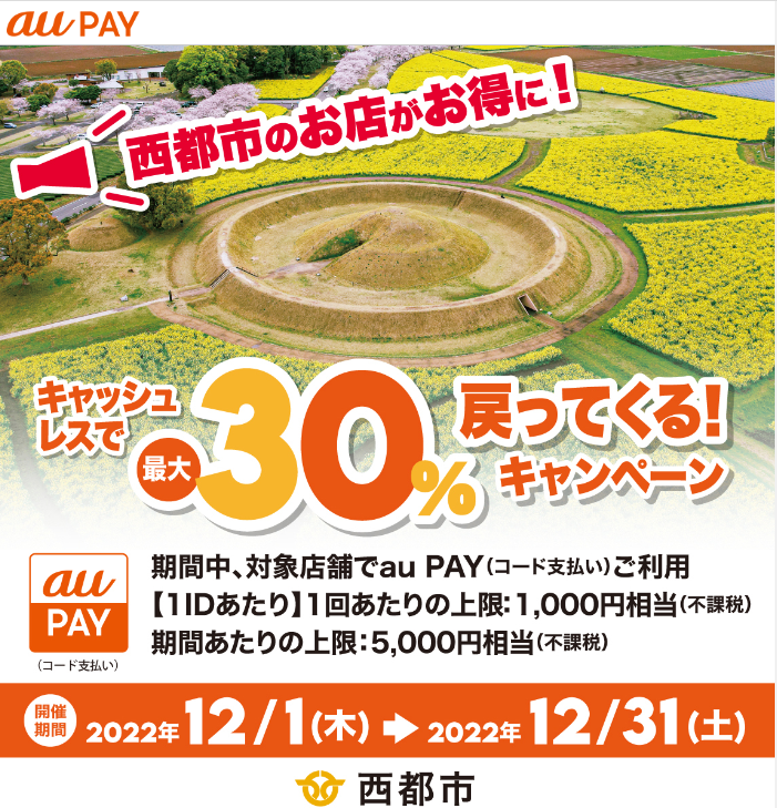 宮崎県西都市×au PAYキャンペーン｜au PAY
