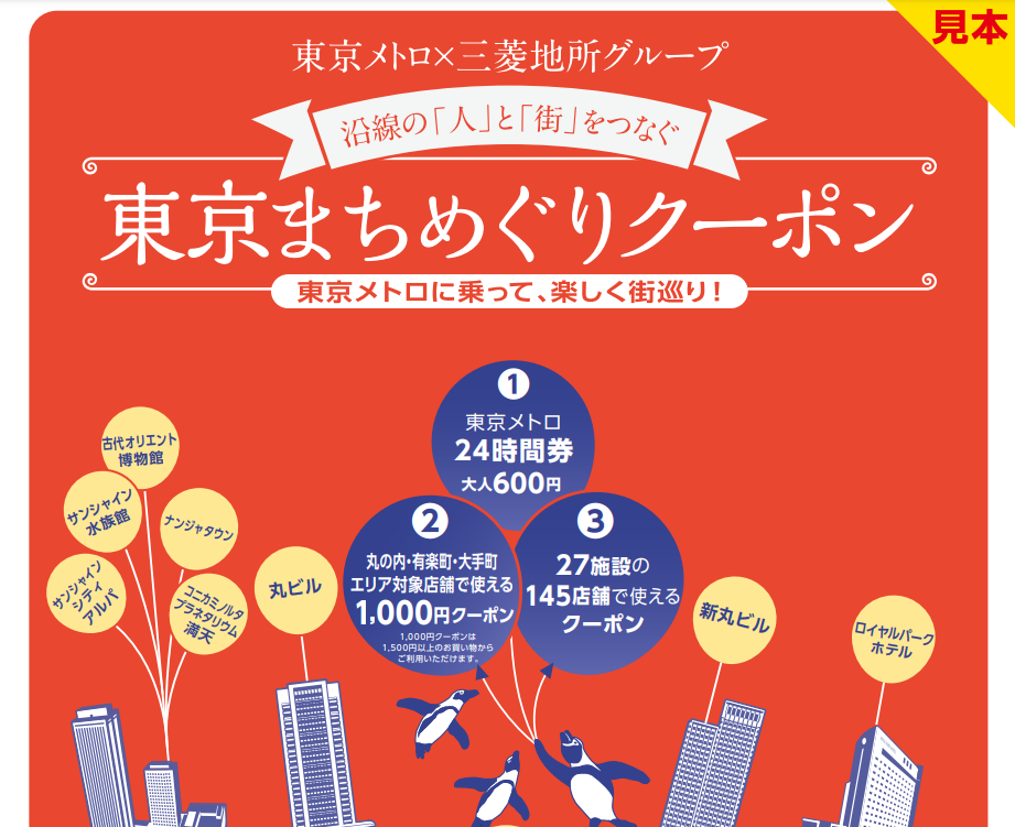 「東京まちめぐりクーポン」を限定発売します！｜東京メトロ