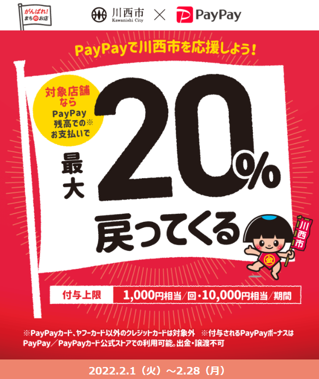 キャッシュレスでお買い物！！市内のお店を応援しようキャンペーン | PayPay