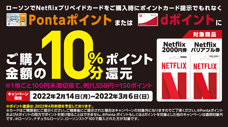 Netflixプリペイドカードキャンペーン｜ローソン