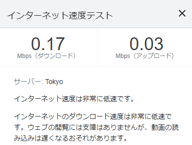 スピードテスト