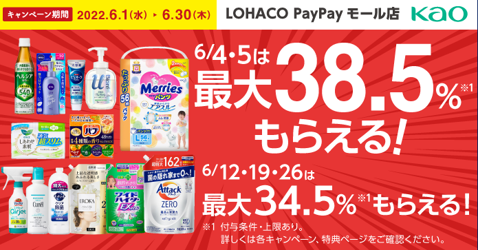 花王対象商品購入で最大38.5％もらえるキャンペーン - Yahoo!ショッピング