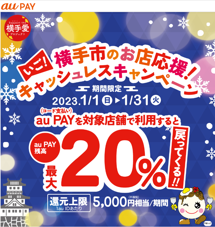 秋田県横手市×au PAYキャンペーン｜au PAY