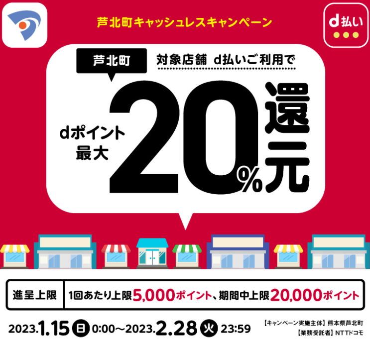 芦北町キャッシュレスキャンペーン| d払い