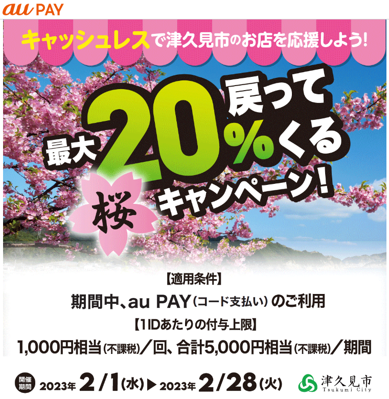 大分県津久見市×au PAYキャンペーン｜au PAY
