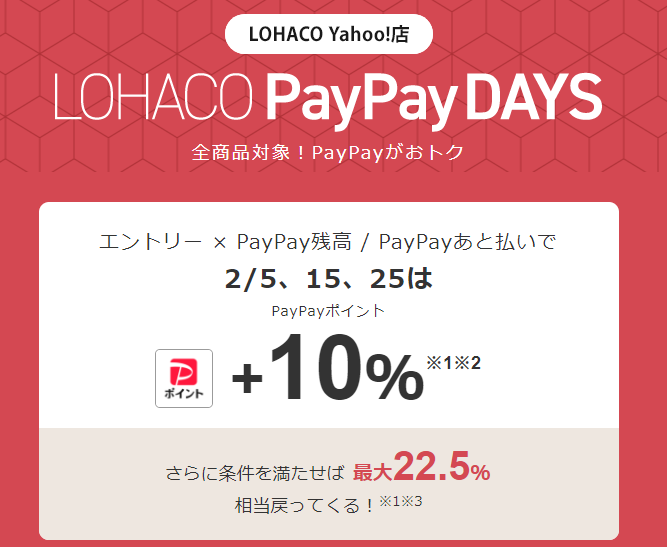 LOAHCO Yahoo!店 - LOHACO PayPay DAYS