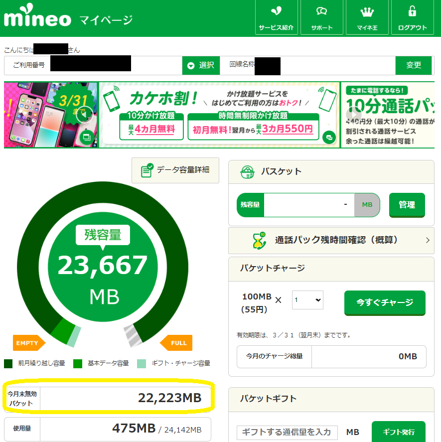 パケット放題プラス