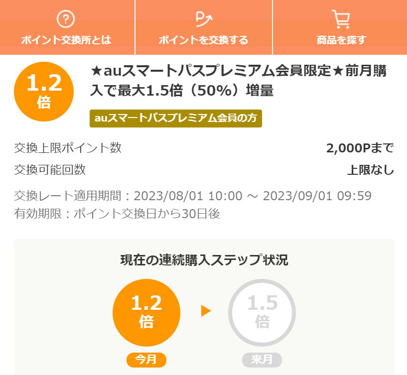 お得なポイント交換所｜au PAY マーケット－通販サイト
