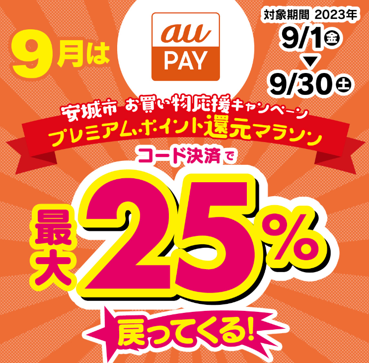 安城市×au PAYキャンペーン｜au PAY
