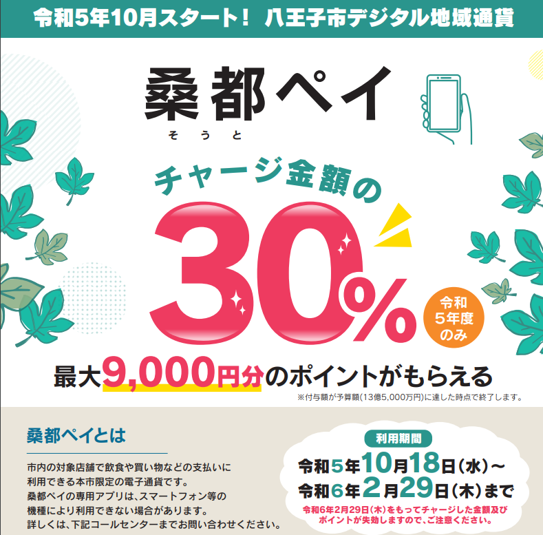 八王子市デジタル地域通貨 桑都ペイ