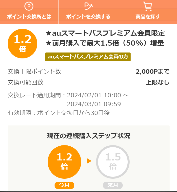 お得なポイント交換所｜au PAY マーケット－通販サイト
