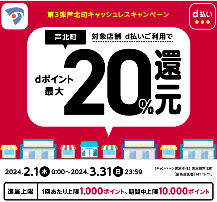 第３弾芦北町キャッシュレスキャンペーン| d払い