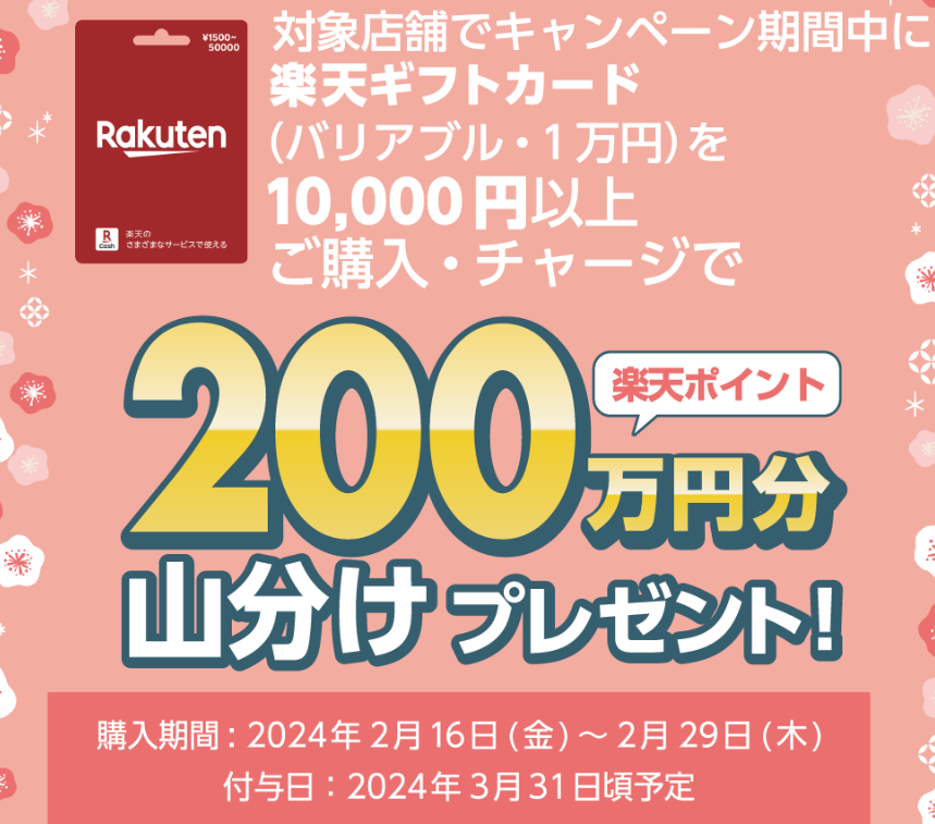 楽天ギフトカード | 楽天ポイント山分けキャンペーン