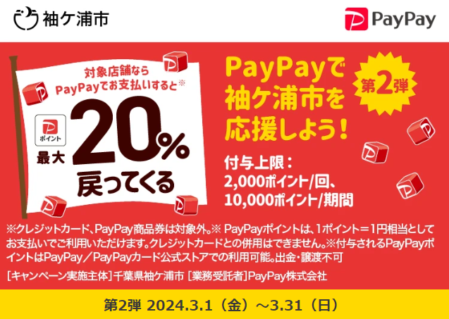 第2弾 キャッシュレスで最大20％戻ってくる！そでがうら春の買物大作戦！｜PayPay
