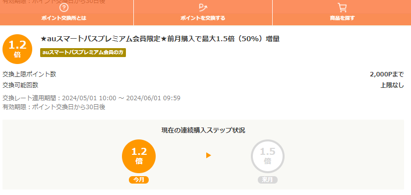 お得なポイント交換所｜au PAY マーケット－通販サイト