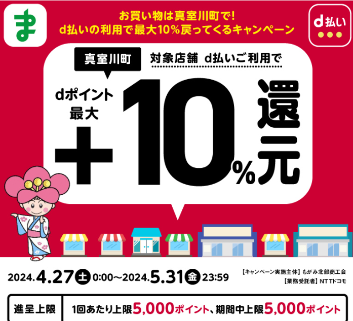 真室川駅開業120周年事業キャンペーン| d払い