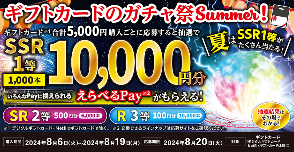 ローソン｜ギフトカードのガチャ祭 Summer! キャンペーン
