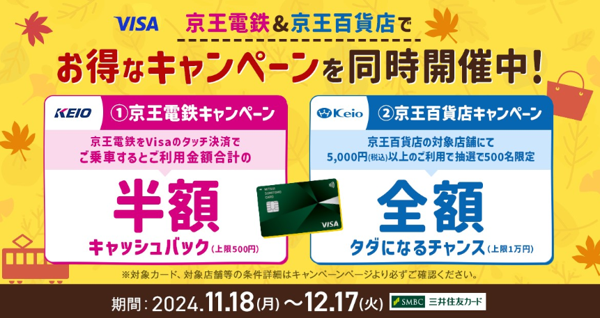 京王電鉄＆京王百貨店でお得なキャンペーンを同時開催中！｜クレジットカードの三井住友VISAカード