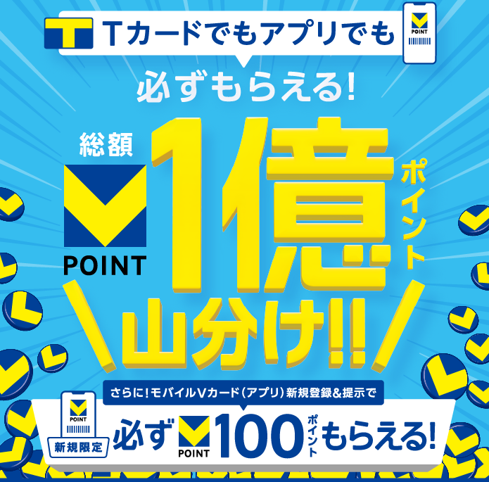 総額1億ポイント山分けキャンペーン｜Vポイントサイト