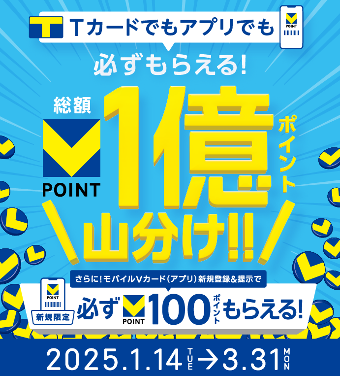 総額1億ポイント山分けキャンペーン｜Vポイントサイト