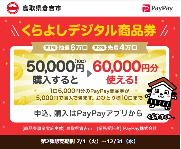 くらよしデジタル商品券 - キャッシュレス決済のPayPay