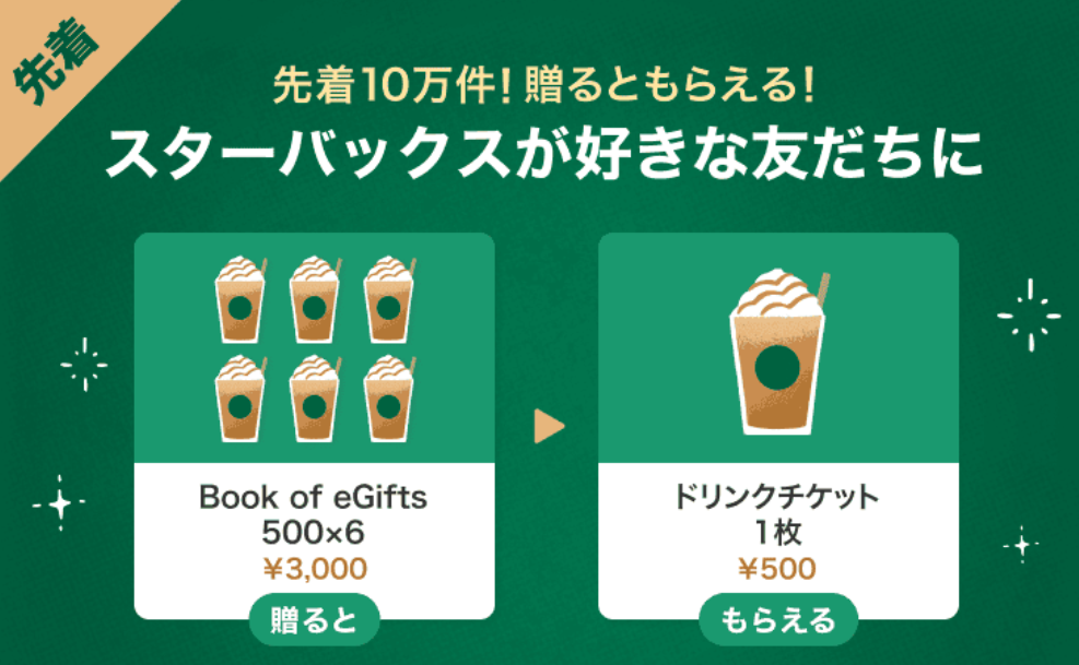 スターバックス Gift＆Get キャンペーン｜LINEギフト